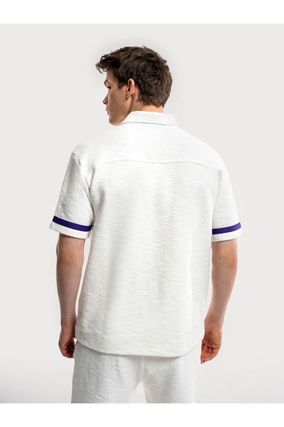 Loft Mânecă polo pentru bărbați Loose Fit