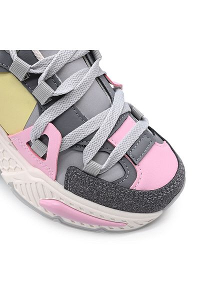 Tmall Women's Sports Shoes, Textile Material, D1393, Gray