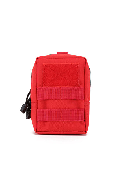 Choice حقيبة خصر طبية متعددة الاستخدامات للاستخدام الخارجي باللون الأحمر، حقي...