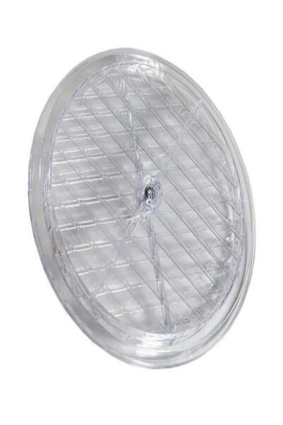 abnturk 1 Set Şeffaf Doğalgaz Havalandırma Cam Menfez Kapağı 18 CM Çap 2 Penc...