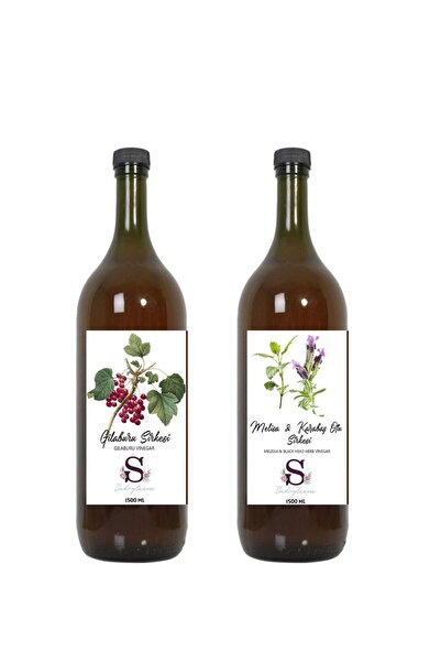 Süheylaana Doğal Gilaburu Sirkesi 1500 Ml - Doğal Melisa Karabaş Otu Sirkesi ...