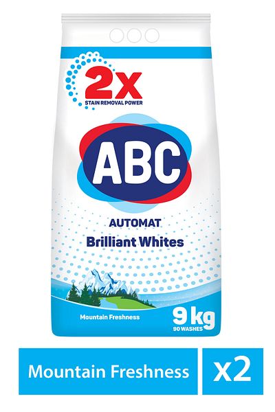ABC X2-ABC AUTOMATIC DETERGENT - MOUNTAIN FRESH 9 KG