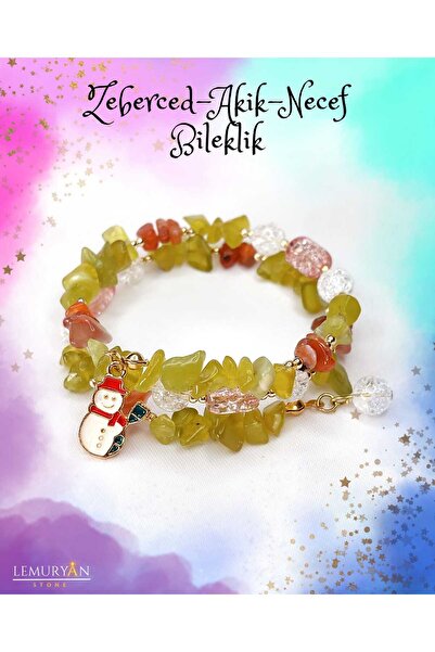 Herkimer Doğal Taş Orijinal Doğaltaş Akik - Zeberced (Peridot) - Necef Helozo...