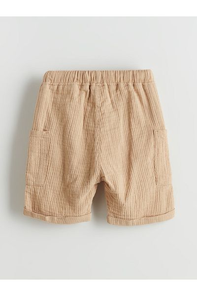 LC Waikiki Lcw Kids Basic Muslin Boy's Shorts with Elastic Waist