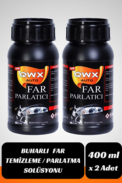 QWXAUTO Buharlı Araba Far Parlatma Ve Temizleme Kloroform Sıvısı Kimyasal Solüsyonu 2 ADET x 400 ml