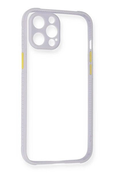 NewFace حافظة آيفون 12 ميامي سيليكون شفاف - ليلك ZRNET