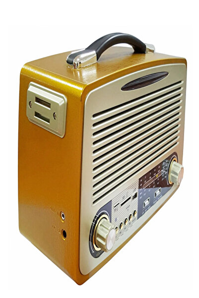 L'eDoren Nostalji Radyo Md-1700Bt Bluetooth'lu Hoparlör USB TF SD AUX FM Destekli Retro Radyo