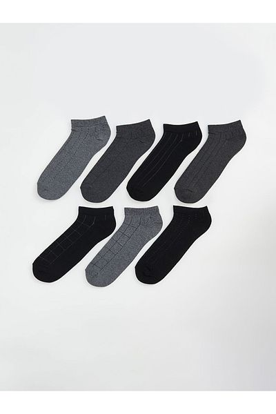 LC Waikiki LCW ACCESSORIES Patterned Men's Booties Socks 7-Piece