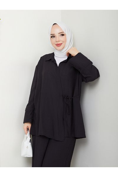 SG SARİALGİYİM New Season Modal Fabric Side Tie Quality Summer Comfortable Bottom Top Double Set
