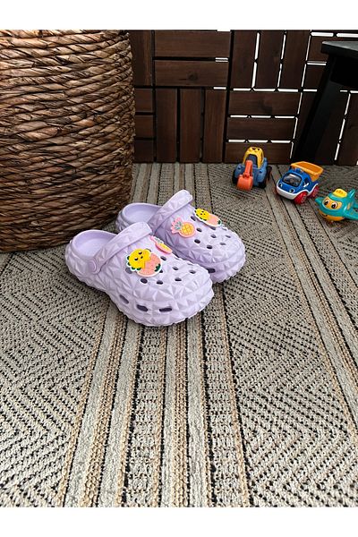 Behtah Kundura Girls Boys Children's Closed Front Garden Pool Daily Sandals Non-Slip Sole Slippers New Season