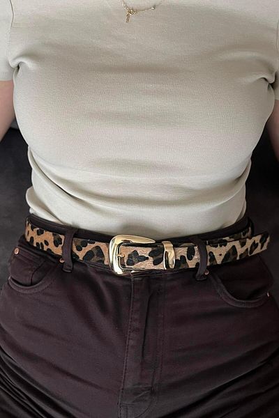 keisy Γυναικεία ζώνη Sabina Gold Buckle