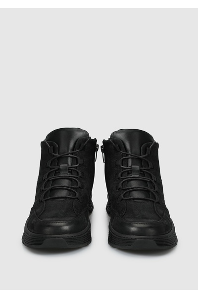 Eclipse Siyah Deri Erkek Bot