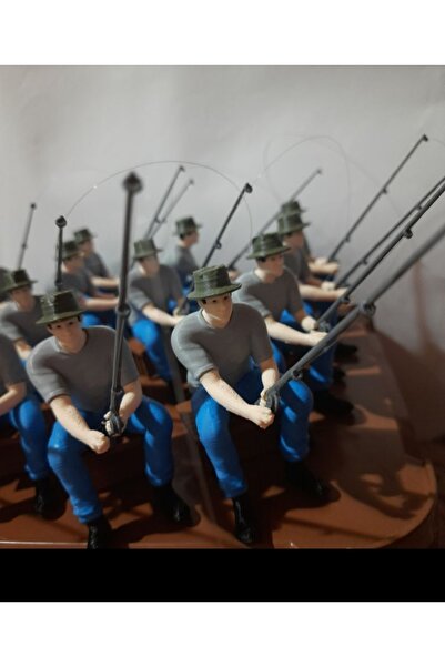 Store Balıkçı Adam Akvaryum Dekoru