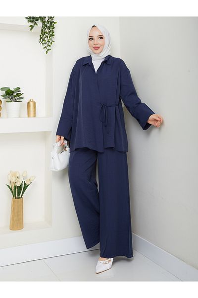 SG SARİALGİYİM New Season Modal Fabric Side Tie Quality Summer Comfortable Bottom Top Double Set