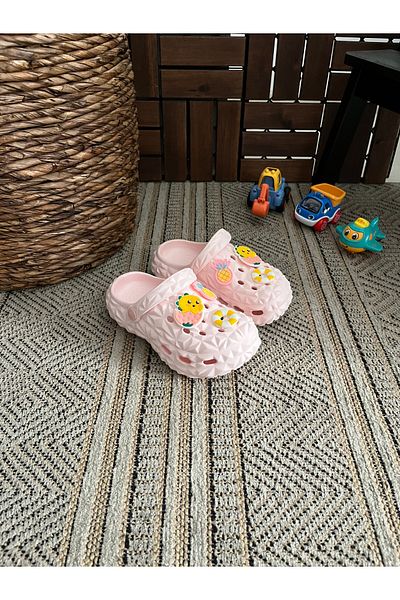 Behtah Kundura Girls Boys Children's Closed Front Garden Pool Daily Sandals Non-Slip Sole Slippers New Season