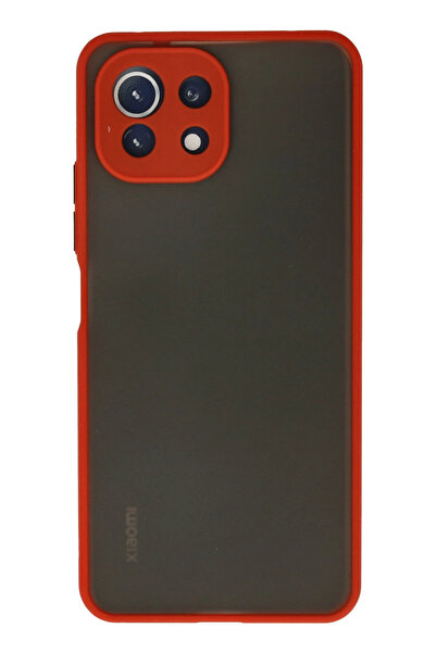 NewFace حافظة هاتف Xiaomi MI 11 Lite من السيليكون مونتريال - أحمر 1495018709