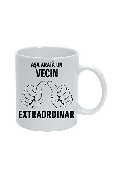 OEM Εξατομικευμένη λευκή κούπα "Έτσι μοιάζει ένας εξαιρετικός γείτονας", INOV...