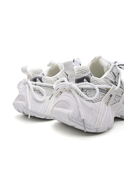 Tmall Pantofi sport pentru femei, cu inserții de plasă, D1383, albi