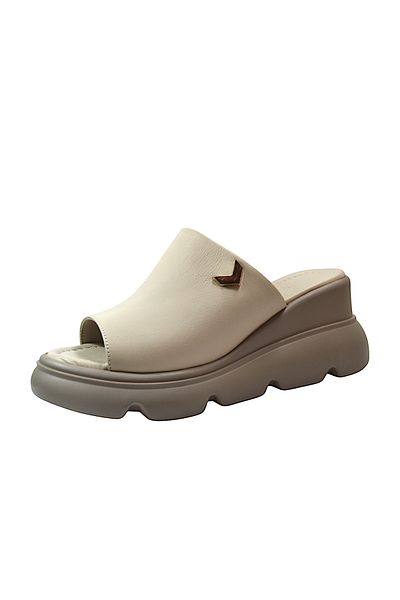 Beety 116.0011 Papuci de damă cu toc bej din piele naturală