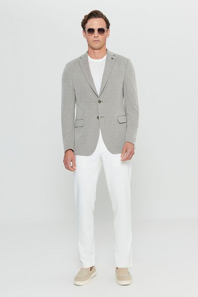 ALTINYILDIZ CLASSICS Altınyıldız Ace004252057 Khaki Men's Unlined Slim Fit Jacket