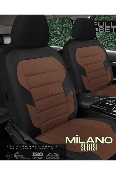 Galaxy سكودا فابيا هاتشباك 2007-2010 غطاء مقعد السيارة المتوافق مع سلسلة ميلانو