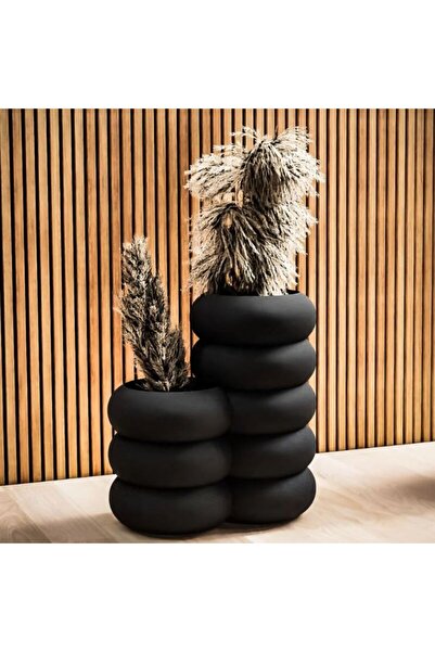 Plasfire Vază neagră modernă