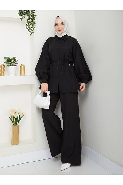 SG SARİALGİYİM New Season High Quality Special Design Casual Turtle Bottom Top Double Set