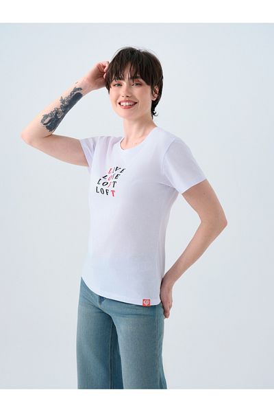 Loft Tricou de damă cu ajustare normală - mâneci