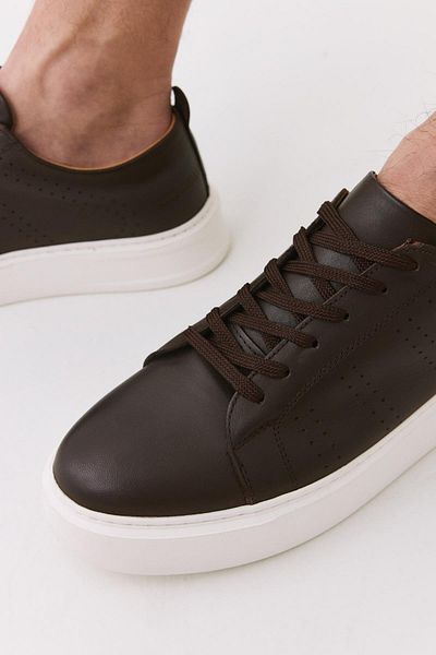 Yaya by Hotiç Brązowe męskie buty casualowe 02AYY308480A480