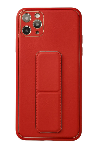 NewFace حافظة آيفون 11 برو ماكس من جلد كوكو - أحمر 1495327709