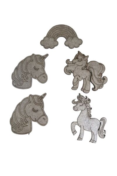 OES HOME مجموعة هوايات للرسم الخشبي التعليمي على شكل وحيد القرن لنشاط رياض ال...