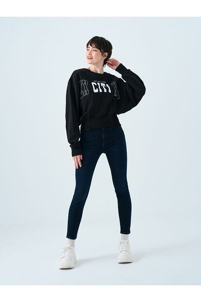 Loft Regular Long Crop Women's Sweatshirt