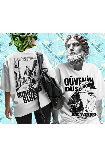 Güvenin Düşü Ashita no Joe - Joe Yabuki (Midnight Blues) - Oversize Tişört (Ö...