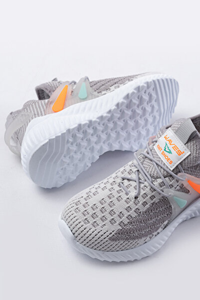 p papuccum ortopedi çocuk ayakkabıları Çocuk Triko Lastikli Hafif Kaydırmaz Taban Spor Ayakkabı