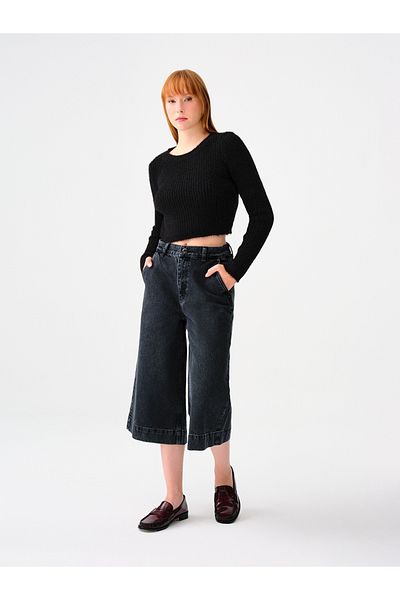 Loft Culotte Cropped Regular Fit Women's Trousers