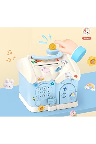 Livava Ev Kilitli Kumbara Işıklı Ve Yapışkanlı, Pembe, 18x18