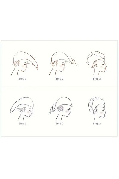 zehracatasariim Vintage Hair Drying Hat, Hair Dryer, Hair Drying Towel