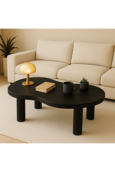 Trihome Modern Tasarımlı Masif Ahşap Orta Sehpa Minimal ve Şık Masif Ahşap Se...