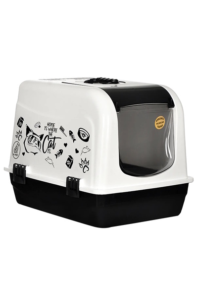 OPTİMAL Maxi Kedi Tuvalet Kabı Simit Yatak, Taşıma Kabı , Tırmalama Ve Mama Kabı Seti