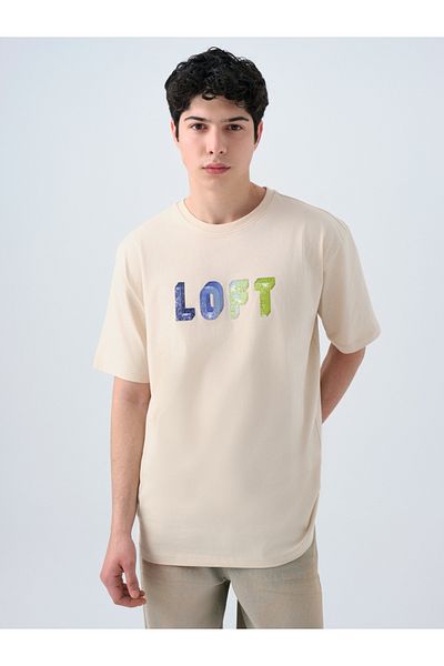 Loft Ανδρικό Loose Fit T-Shirt - Κοντό Μανίκι