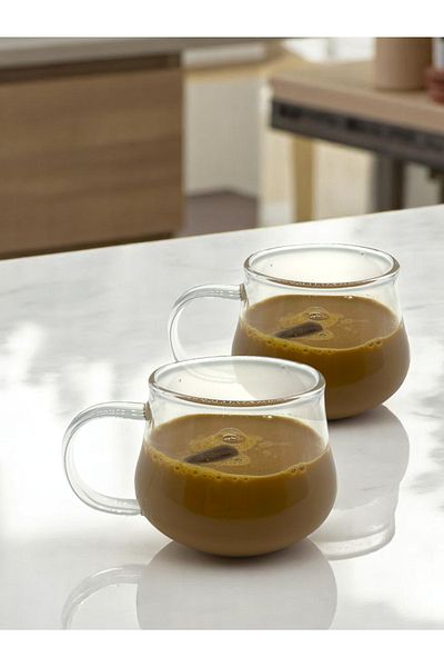 CİHO 2-Pack Borosilicate Glass Mug 400 ml