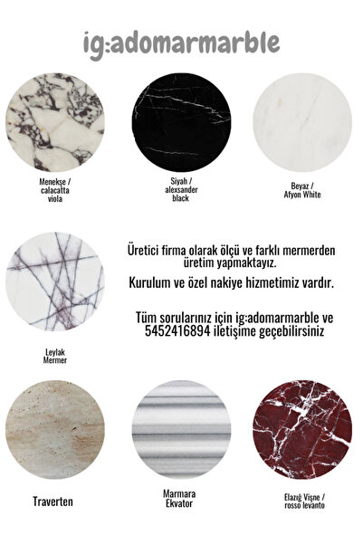 Dekor MERMER ORTA SEHPA