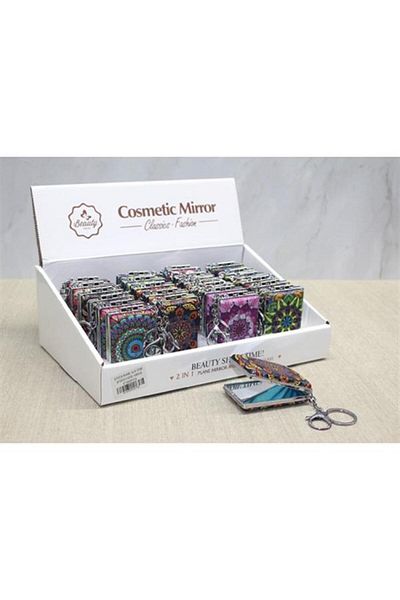 SİMYA TİCARET Stone Hand Mirror Keychain Model 3