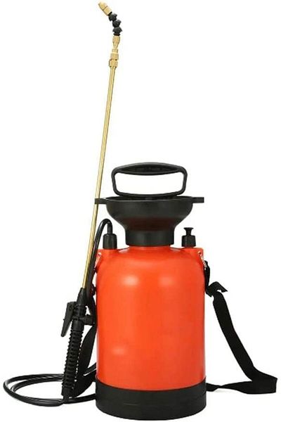 Generic 4 Liters Pressure Sprayer, Pressurized Lawn & Garden Water Spray Bottle with Adjustable Shoulder Str