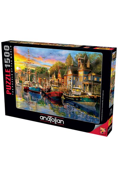 Anatolian Puzzle 1500 Piece Jigsaw Puzzle - Harbor Lights 4564