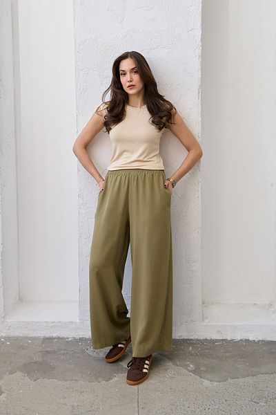 QANU Elastic Ten-Sel Trousers Green