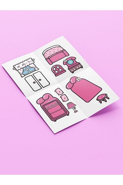ZNC Toca Boca Cut-And-Paste Activity Sheet (A3 Size – Colorful Print)