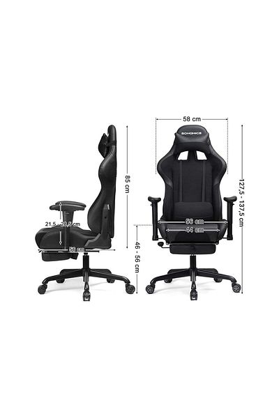 1st Comfortable adjustable gaming chair with footrest