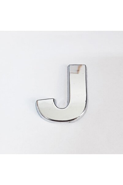Marsilyan Letter J Villa Type Chrome Adhesive 9 cm Letter Ieg-U87I5869