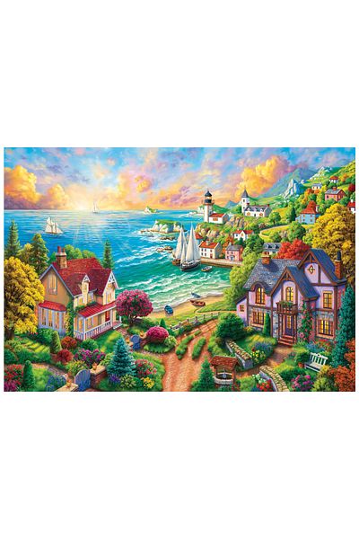 Anatolian Puzzle 260 Piece XL Jigsaw Puzzle - Village on the Beach 3343